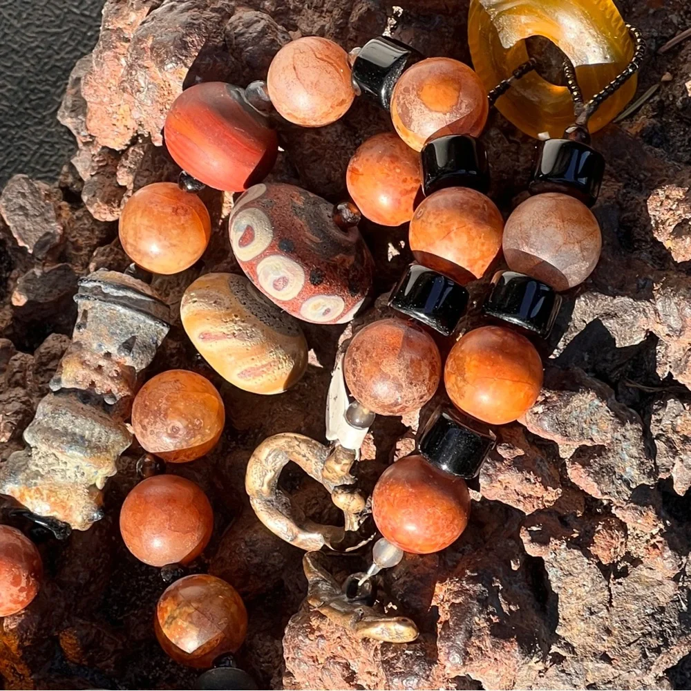 OOAK “To Travel The World” boho necklace by Susan A Ray, author/jewelry designer - Picture 13 of 16
